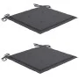 Sillas Batavia 2 uds con cojines teca maciza gris antracita de , Sillas de jardín - Ref: Foro24-3062127, Precio: 254,63 €, De...