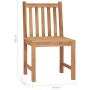 Sillas de jardín 2 unidades madera maciza de teca con cojines de , Sillas de jardín - Ref: Foro24-3062925, Precio: 236,93 €, ...
