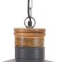 Lámpara colgante industrial 32 cm gris E27 de vidaXL, Lámparas - Ref: Foro24-320840, Precio: 52,79 €, Descuento: %