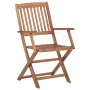 Sillas de jardín plegables 4 uds y cojines madera maciza acacia de , Sillas de jardín - Ref: Foro24-3064628, Precio: 236,52 €...