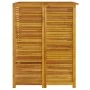 Cobertizo triple para cubo de basura madera acacia 210x89x117cm de , Soportes para contenedores de residuos - Ref: Foro24-315...