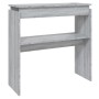 Mesa consola madera contrachapada gris Sonoma 80x30x80 cm de , Mesas auxiliares - Ref: Foro24-815217, Precio: 45,08 €, Descue...