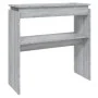 Mesa consola madera contrachapada gris Sonoma 80x30x80 cm de , Mesas auxiliares - Ref: Foro24-815217, Precio: 44,38 €, Descue...