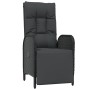Set de comedor de jardín 7 pzas y cojines ratán sintético negro de , Conjuntos de jardín - Ref: Foro24-3213530, Precio: 915,5...