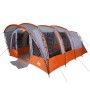 Tienda de campaña familiar túnel 8 personas impermeable gris de , Tiendas de campaña - Ref: Foro24-94751, Precio: 218,76 €, D...