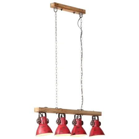 Lámpara de techo rojo desgastado 25 W E27 90x24x111 cm de , Lámparas - Ref: Foro24-371837, Precio: 93,41 €, Descuento: %