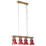 Lámpara de techo rojo desgastado 25 W E27 90x24x111 cm de , Lámparas - Ref: Foro24-371837, Precio: 93,41 €, Descuento: %