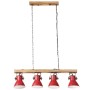 Lámpara de techo rojo desgastado 25 W E27 90x24x111 cm de , Lámparas - Ref: Foro24-371837, Precio: 94,86 €, Descuento: %