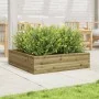 Jardinera de madera de pino impregnada 90x90x23 cm de , Maceteros y jardineras - Ref: Foro24-847207, Precio: 76,71 €, Descuen...
