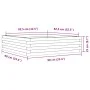 Jardinera de madera de pino impregnada 90x90x23 cm de , Maceteros y jardineras - Ref: Foro24-847207, Precio: 76,71 €, Descuen...