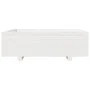 Jardinera de madera maciza de pino blanca 80x80x26,5 cm de , Maceteros y jardineras - Ref: Foro24-847309, Precio: 99,80 €, De...