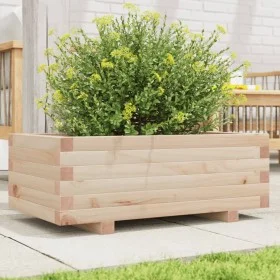 Jardinera de madera maciza de pino 70x40x26,5 cm de , Maceteros y jardineras - Ref: Foro24-847328, Precio: 58,04 €, Descuento: %