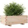 Jardinera de madera maciza de pino 70x40x26,5 cm de , Maceteros y jardineras - Ref: Foro24-847328, Precio: 58,04 €, Descuento: %