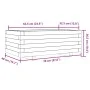 Jardinera de madera maciza de pino 70x40x26,5 cm de , Maceteros y jardineras - Ref: Foro24-847328, Precio: 58,04 €, Descuento: %