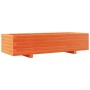 Jardinera de madera maciza de pino marrón cera 110x40x26,5 cm de , Maceteros y jardineras - Ref: Foro24-847340, Precio: 93,81...