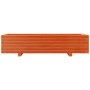 Jardinera de madera maciza de pino marrón cera 110x40x26,5 cm de , Maceteros y jardineras - Ref: Foro24-847340, Precio: 93,81...
