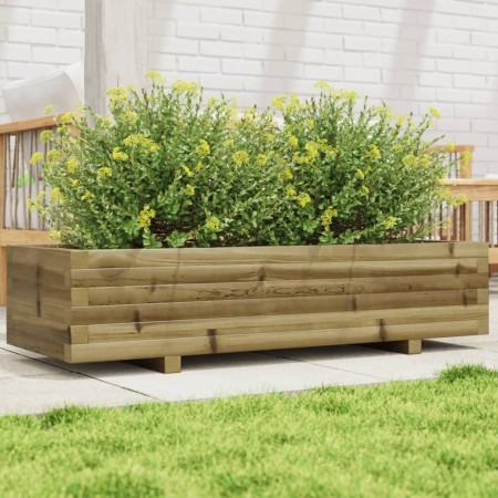 Jardinera de madera de pino impregnada 110x40x26,5 cm de , Maceteros y jardineras - Ref: Foro24-847342, Precio: 106,32 €, Des...
