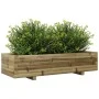 Jardinera de madera de pino impregnada 110x40x26,5 cm de , Maceteros y jardineras - Ref: Foro24-847342, Precio: 105,00 €, Des...