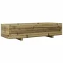 Jardinera de madera de pino impregnada 110x40x26,5 cm de , Maceteros y jardineras - Ref: Foro24-847342, Precio: 105,00 €, Des...
