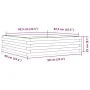 Jardinera de madera maciza Douglas 90x90x23 cm de , Maceteros y jardineras - Ref: Foro24-847206, Precio: 93,46 €, Descuento: %