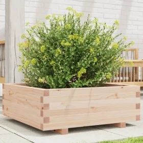 Jardinera de madera maciza de pino 70x70x26,5 cm de , Maceteros y jardineras - Ref: Foro24-847303, Precio: 73,66 €, Descuento: %