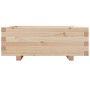 Jardinera de madera maciza de pino 70x70x26,5 cm de , Maceteros y jardineras - Ref: Foro24-847303, Precio: 74,45 €, Descuento: %