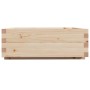 Jardinera de madera maciza de pino 70x70x26,5 cm de , Maceteros y jardineras - Ref: Foro24-847303, Precio: 74,45 €, Descuento: %