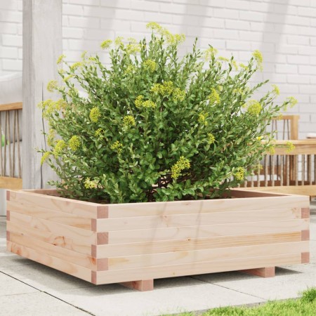 Jardinera de madera maciza de pino 80x80x26,5 cm de , Maceteros y jardineras - Ref: Foro24-847308, Precio: 84,86 €, Descuento: %