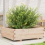Jardinera de madera maciza de pino 80x80x26,5 cm de , Maceteros y jardineras - Ref: Foro24-847308, Precio: 75,60 €, Descuento: %