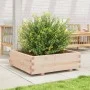 Jardinera de madera maciza de pino 80x80x26,5 cm de , Maceteros y jardineras - Ref: Foro24-847308, Precio: 75,60 €, Descuento: %