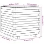 Jardinera madera de pino impregnada 50x50x49,5 cm de , Maceteros y jardineras - Ref: Foro24-847357, Precio: 116,28 €, Descuen...