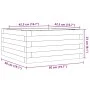 Jardinera de madera maciza Douglas 50x50x23 cm de , Maceteros y jardineras - Ref: Foro24-847186, Precio: 56,25 €, Descuento: %