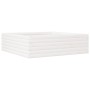 Jardinera de madera maciza de pino blanca 80x80x23 cm de , Maceteros y jardineras - Ref: Foro24-847199, Precio: 77,62 €, Desc...
