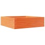 Jardinera de madera maciza pino marrón cera 80x80x23 cm de , Maceteros y jardineras - Ref: Foro24-847200, Precio: 77,62 €, De...
