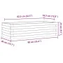 Jardinera de madera maciza de pino 90x40x23 cm de , Maceteros y jardineras - Ref: Foro24-847223, Precio: 66,86 €, Descuento: %
