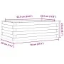 Jardinera de madera maciza Douglas 70x40x23 cm de , Maceteros y jardineras - Ref: Foro24-847221, Precio: 49,86 €, Descuento: %