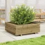 Jardinera de madera de pino impregnada 70x70x26,5 cm de , Maceteros y jardineras - Ref: Foro24-847307, Precio: 79,47 €, Descu...