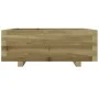 Jardinera de madera de pino impregnada 70x70x26,5 cm de , Maceteros y jardineras - Ref: Foro24-847307, Precio: 79,47 €, Descu...