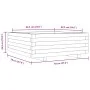 Jardinera de madera de pino impregnada 70x70x26,5 cm de , Maceteros y jardineras - Ref: Foro24-847307, Precio: 79,47 €, Descu...