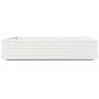 Jardinera de madera maciza de pino blanca 110x110x26,5 cm de , Maceteros y jardineras - Ref: Foro24-847324, Precio: 142,24 €,...