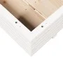 Jardinera de madera maciza de pino blanca 110x110x26,5 cm de , Maceteros y jardineras - Ref: Foro24-847324, Precio: 142,24 €,...