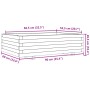 Jardinera de madera maciza de pino marrón cera 90x60x26,5 cm de , Maceteros y jardineras - Ref: Foro24-847345, Precio: 96,95 ...