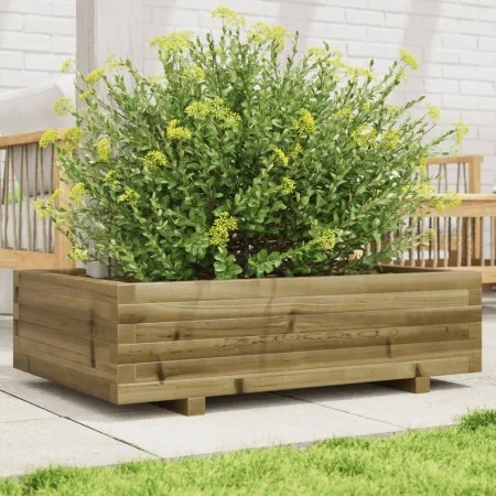 Jardinera de madera de pino impregnada 90x60x26,5 cm de , Maceteros y jardineras - Ref: Foro24-847347, Precio: 87,28 €, Descu...