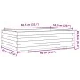 Jardinera de madera de pino impregnada 90x60x26,5 cm de , Maceteros y jardineras - Ref: Foro24-847347, Precio: 87,28 €, Descu...