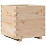 Jardinera madera maciza de pino 50x50x49,5 cm de , Maceteros y jardineras - Ref: Foro24-847353, Precio: 88,64 €, Descuento: %