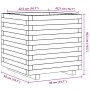Jardinera madera maciza de pino 50x50x49,5 cm de , Maceteros y jardineras - Ref: Foro24-847353, Precio: 89,87 €, Descuento: %
