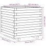 Jardinera madera maciza de pino 50x50x49,5 cm de , Maceteros y jardineras - Ref: Foro24-847353, Precio: 88,64 €, Descuento: %
