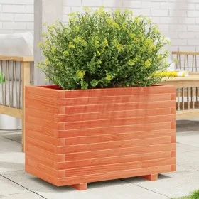 Jardinera madera maciza de pino marrón cera 70x40x49,5 cm by , Pots and planters - Ref: Foro24-847370, Price: 140,26 €, Disco...