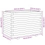 Jardinera madera de pino impregnada 70x40x49,5 cm de , Maceteros y jardineras - Ref: Foro24-847372, Precio: 104,45 €, Descuen...