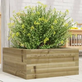 Jardinera de madera de pino impregnada 50x50x23 cm de , Maceteros y jardineras - Ref: Foro24-847187, Precio: 57,44 €, Descuen...